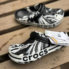A Crocs BAYABAND Marble Clog